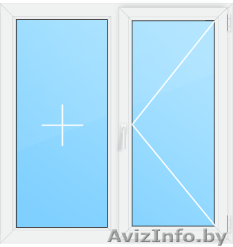 Двустворчатое ПВХ окно - Изображение #1, Объявление #1634711