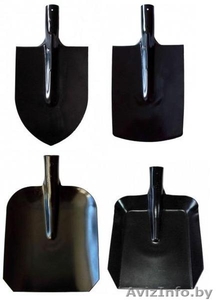 Лопаты штыковые и совковые,  без черенков оптом