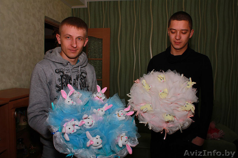 Букеты из мягких игрушек к выписке из Роддома и любому празднику в Полоцке. - Изображение #1, Объявление #1170885